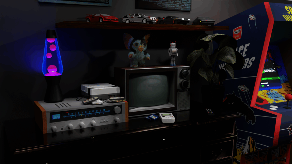 1980s virtual background room (Camera angle 3)