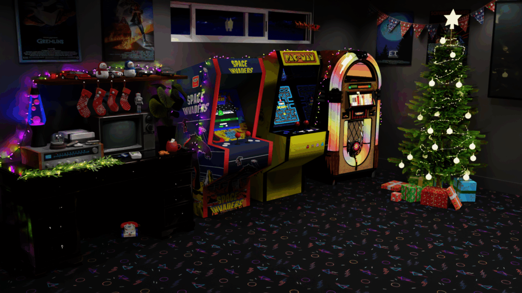 1980s room – Christmas themed (Camera angle 2)