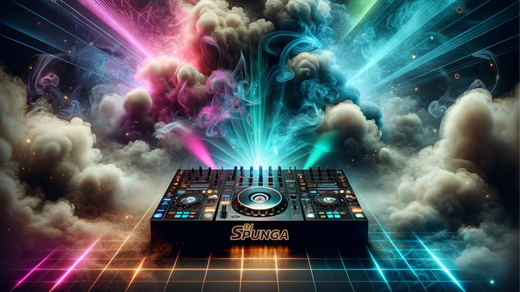 Graphic design – banner background for a DJ